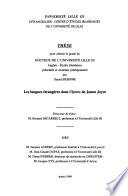 Les langues étrangères dans Ulysses de James Joyce