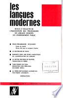 Les Langues modernes