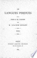 Les langues perdues de la Perse & de l'Assyrie