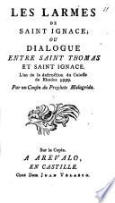 Les larmes de saint Ignace