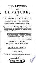 Les leçons de la nature ou L'histoire naturelle, la physique et la chymie, présentées à l'esprit et au coeur