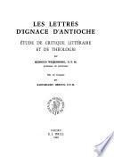 Les lettres d'Ignace d'Antioche