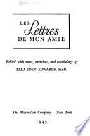 Les Lettres de mon amie