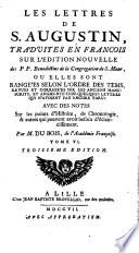 Les lettres de S. Augustin