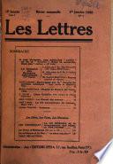 Les Lettres...