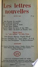 Les Lettres nouvelles