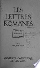 Les Lettres romanes