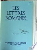 Les Lettres romanes