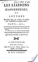 Les liaisons dangereuses, ...