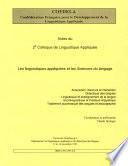 Les linguistiques appliquées et les sciences du langage