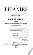 Les litanies de la Sainte Vierge ou mois de Marie