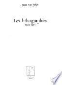 Les lithographies, 1923-1973