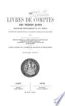 Les livres de comptes des frères Bonis
