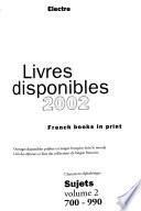 Les Livres disponibles