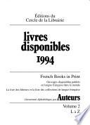 Les Livres disponibles