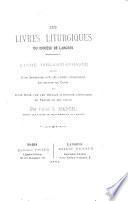 Les livres liturgiques du diocèse de Langres