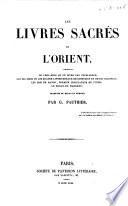 Les livres sacres de l'Orient