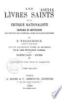 Les livres Saints et la critique rationaliste