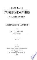 Les lois d'assurance ouvrière à l'étranger