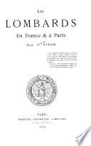 Les Lombards en France & à Paris