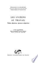 Les lycéens au travail