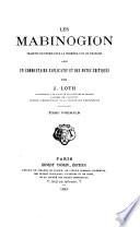 Les Mabinogion, traduits en entier pour la première fois en français, avec un commentaire explicatif et des notes critiques par. J. Loth