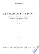 Les maisons de Paris