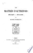 Les maitres d'autrefois