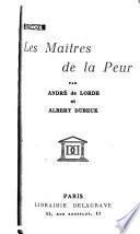 Les maîtres de la peur