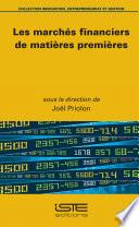 Les marchés financiers de matières premières