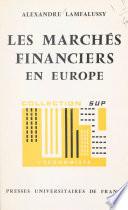 Les marchés financiers en Europe