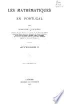 Les mathématiques en Portugal