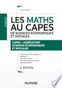 Les maths au CAPES de sciences économiques et sociales