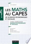 Les maths au CAPES de Sciences économiques et sociales
