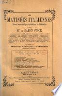 Les matinees italiennes revue anedoctique, artistique et litteraire