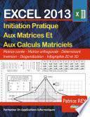 Les Matrices Avec EXCEL 2013
