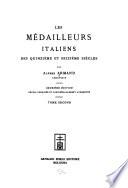Les médailleurs italiens des quinzième et seizième siècles