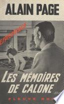 Les mémoires de Calone