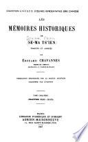Les Mémoires historiques de Se-ma Tsʼien