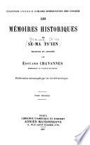 Les Mémoires historiques de Se-ma Tsʼien