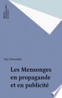 Les Mensonges en propagande et en publicité
