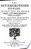 Les metamorphoses d'Ovide