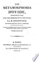 Les Métamorphoses d'Ovide, traduites en vers, avec des remarques et des notes, par M. Desaintange. Nouvelle édition ... corrigée, le texte latin en regard, et ornée de 141 estampes, etc