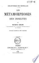 Les métamorphoses des insectes