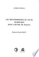 Les métamorphoses du pacte diabolique dans l'oeuvre de Balzac