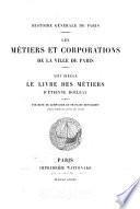 Les métiers et corporations de la ville de Paris