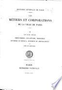 Les métiers et corporations de la ville de Paris