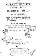 Les mille et une nuits, contes arabes, traduits en français par m. Galland, ... Tome premier [-septieme]
