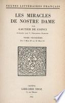 Les Miracles de Nostre Dame