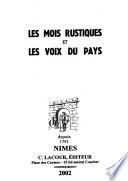 Les mois rustiques et les voix du pays